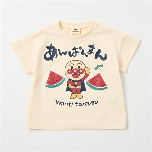 アンパンマン 和柄 スラブ天竺 半袖Tシャツ ベビー