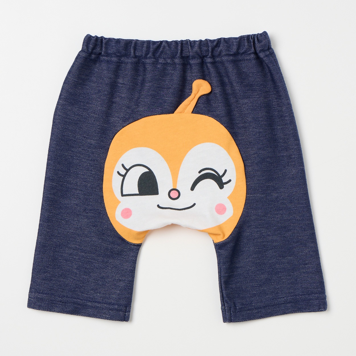 アンパンマン ニットデニム 5分丈 モンキーパンツ ベビー | イオン 