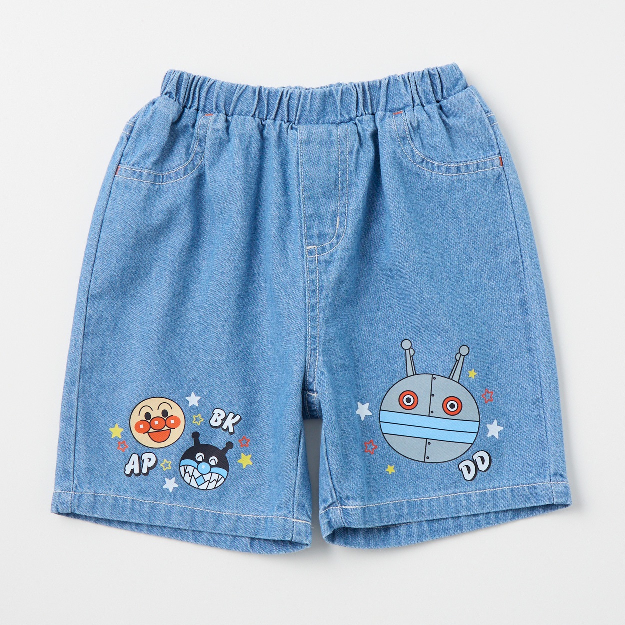 アンパンマン デニム ハーフパンツ ベビー(サックス-90cm)