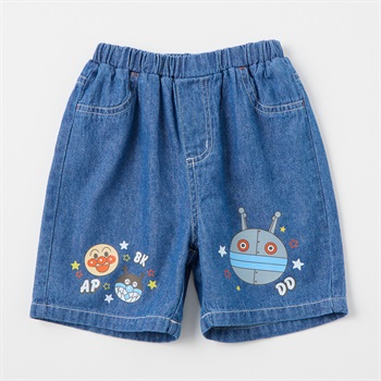 アンパンマン デニム ハーフパンツ ベビー(ブルー-80cm)