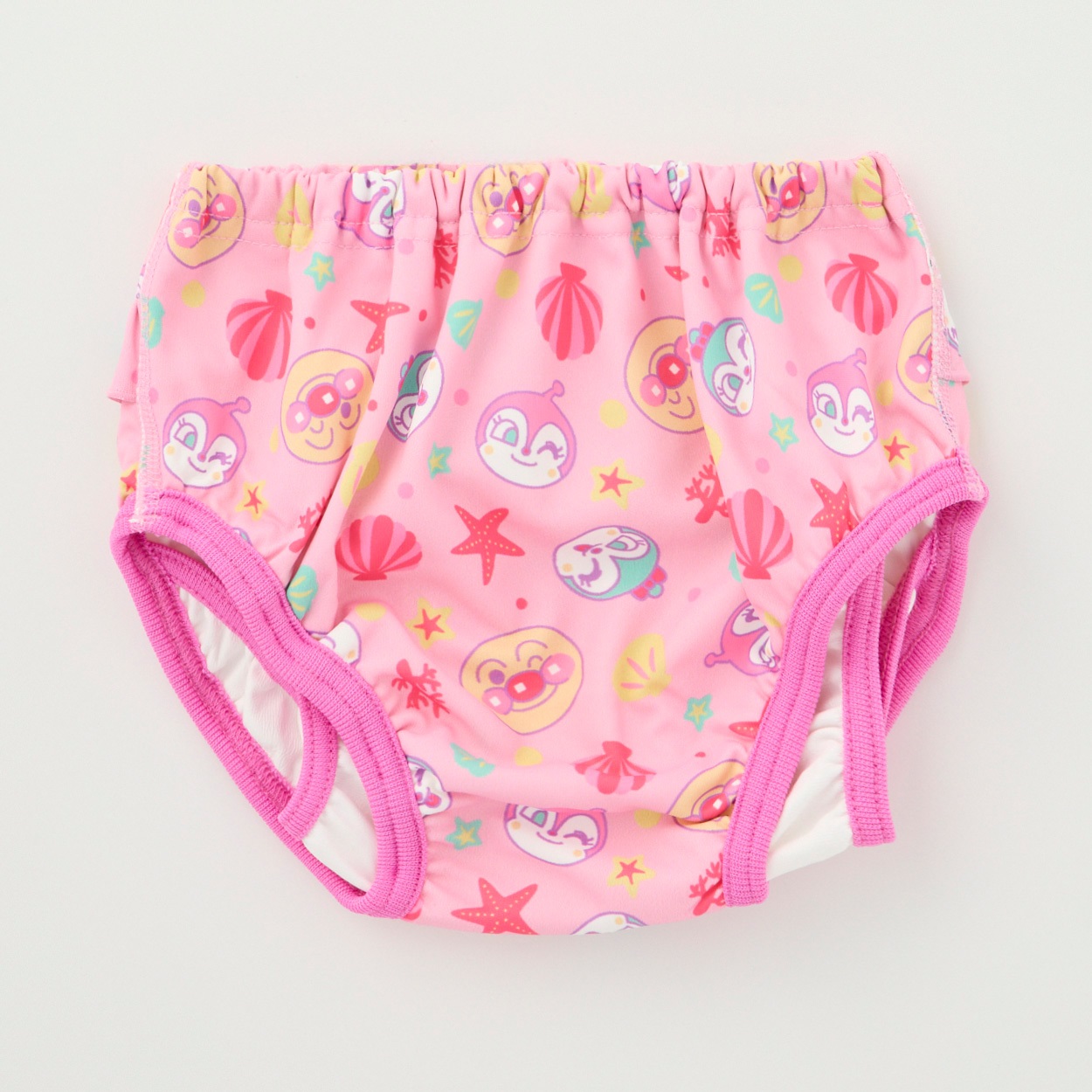 アンパンマン 総柄 水遊び用ブルマパンツ ベビー 水着(ピンク-95cm)