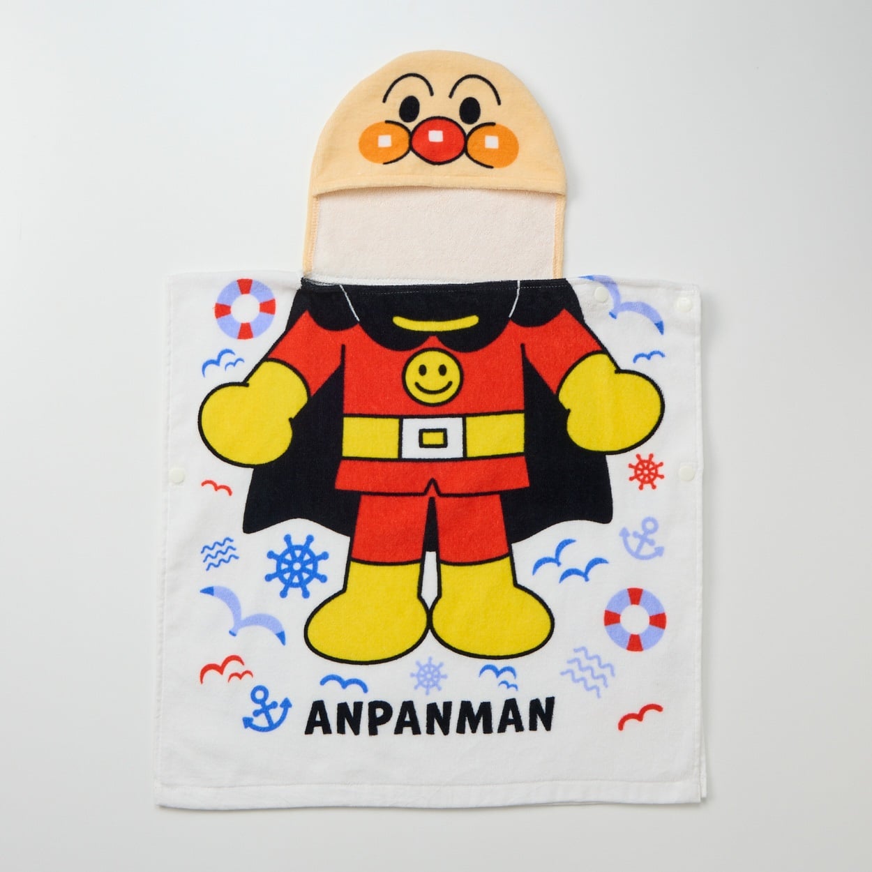 アンパンマン アンパンマン フード付き なりきり タオルポンチョ プールタオル
