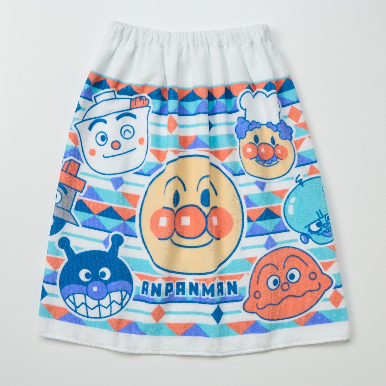 アンパンマン まきタオル プールタオル ベビー キッズ(ブルー)