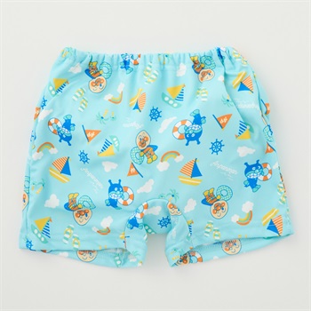 アンパンマン 総柄 水遊び用パンツ ベビー 水着(サックス-80cm)