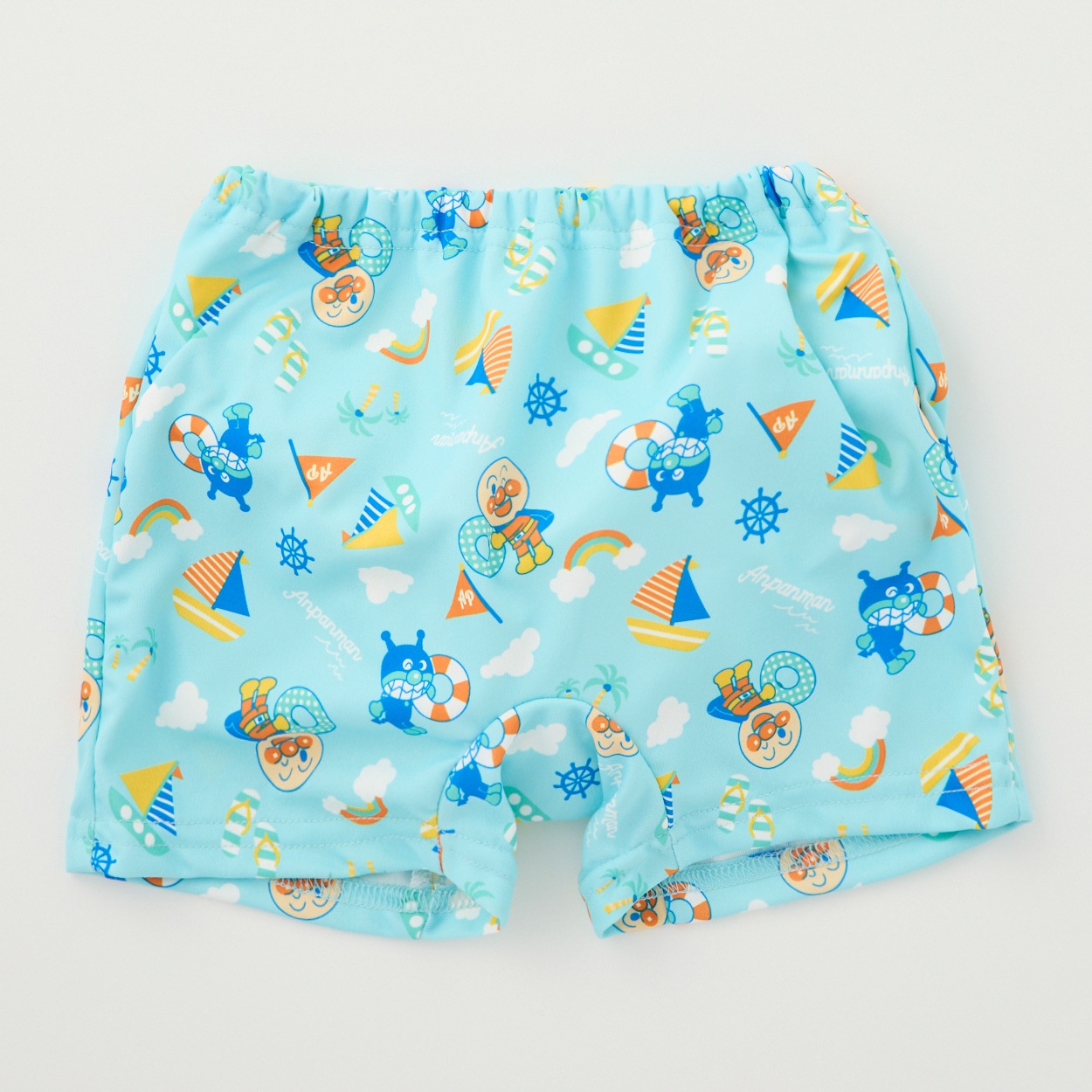 アンパンマン 総柄 水遊び用パンツ ベビー 水着(サックス-90cm)