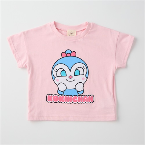 アンパンマン 顔柄 天竺 半袖Tシャツ ベビー