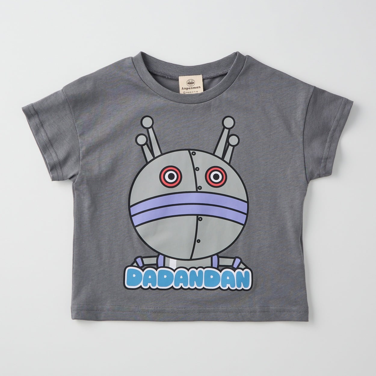 アンパンマン だだんだん2号柄 天竺 半袖Tシャツ ベビー(チャコールグレー-80cm)