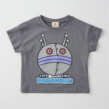アンパンマン だだんだん2号柄 天竺 半袖Tシャツ ベビー(チャコールグレー-80cm)