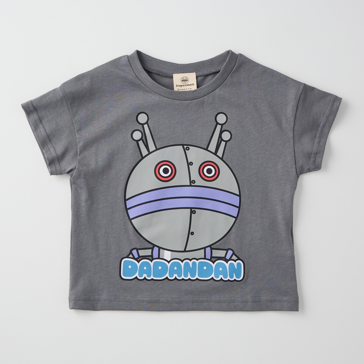 アンパンマン だだんだん2号柄 天竺 半袖Tシャツ ベビー(チャコールグレー-95cm)