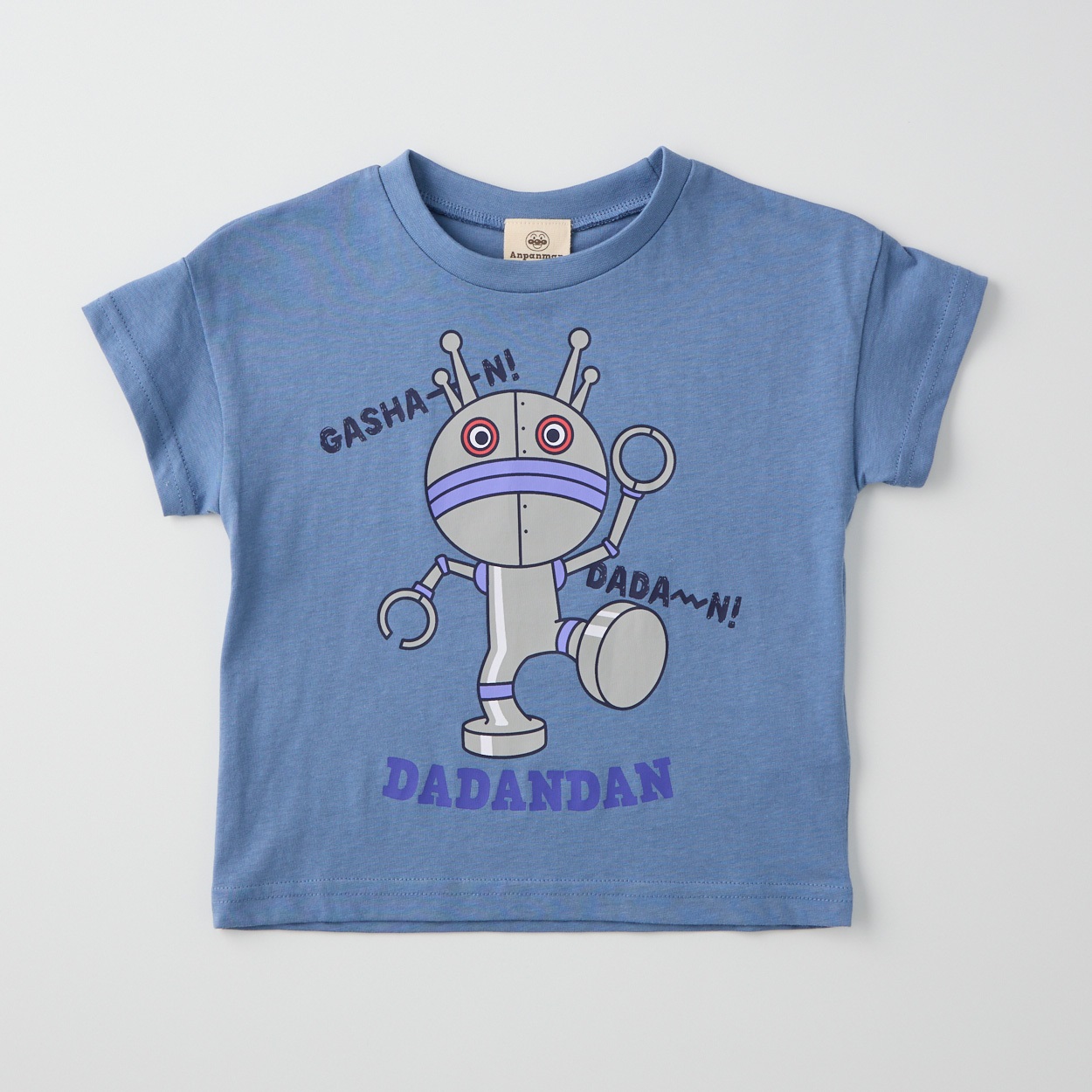 アンパンマン だだんだん2号柄 天竺 半袖Tシャツ ベビー(ブルー-100cm)
