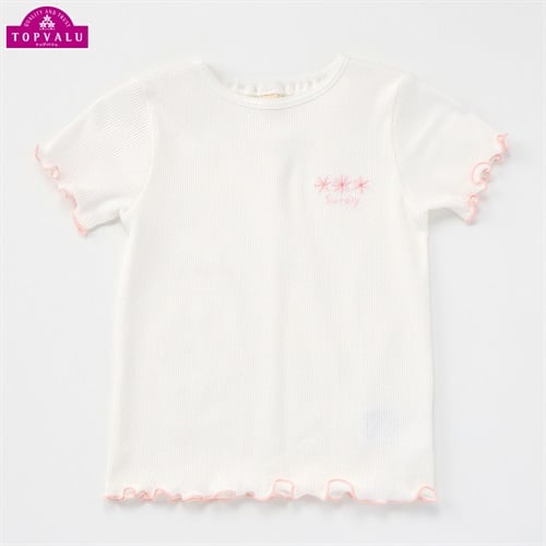 オーガニックコットン テレコメロー 半袖Tシャツ ベビー トップバリュ