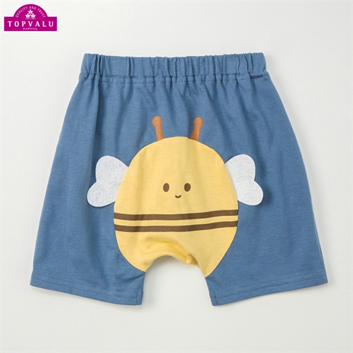 まいにちUV 天竺 1分丈 おしりまちパンツ ベビー トップバリュ(みつばち(ブルー)-70cm)
