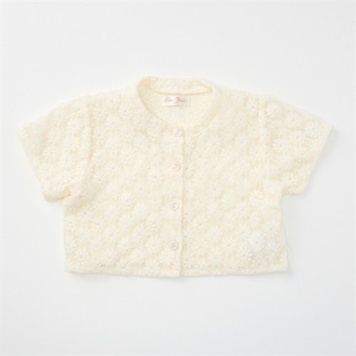 Katie Closet チュールレース 半袖カーディガン ベビー