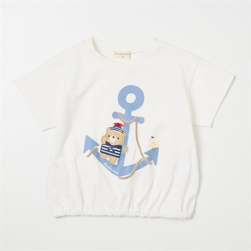doudou bear いかり柄 天竺 半袖Tシャツ ベビー