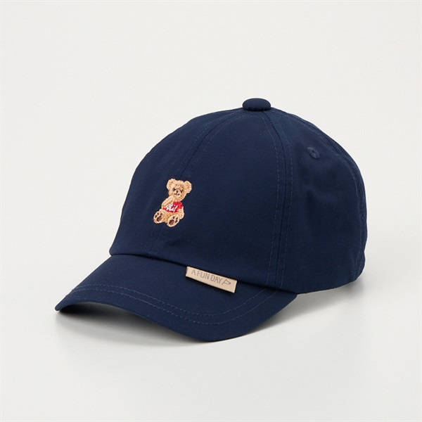 ワンポイント刺繍キャップ　サックス ワンポイント刺繍キャップ サックス