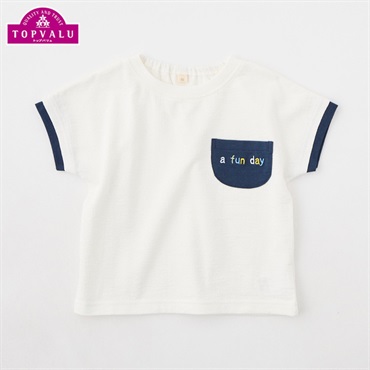 オーガニックコットン ドルマン袖Tシャツ ベビー トップバリュ 80cm 