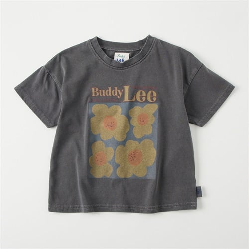 Buddy Lee レトロフラワープリント 天竺 半袖Tシャツ ベビー キッズ