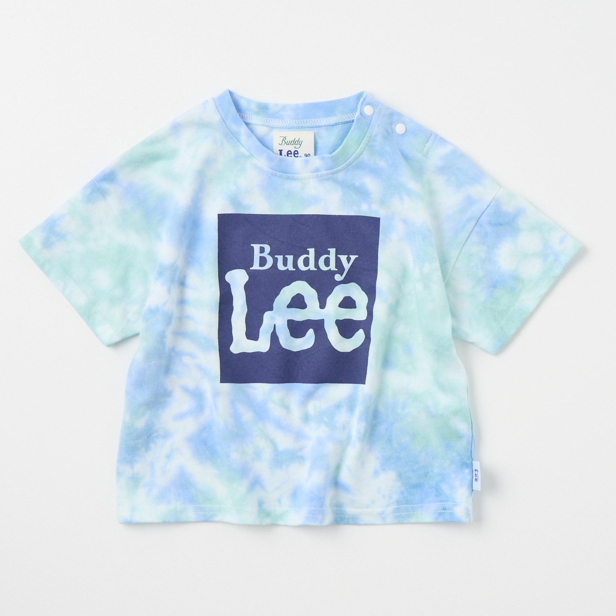 Buddy Lee 天竺 タイダイプリント 半袖Tシャツ ベビー キッズ(サックス-100cm)