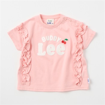 Buddy Lee 天竺肩フリル 半袖Tシャツ ベビー キッズ(ピンク-80cm)