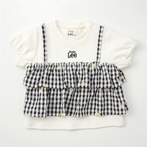 Buddy Lee ギンガムチェック柄 キャミフェイク 半袖Tシャツ ベビー キッズ