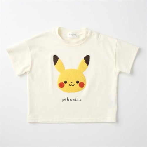 モンポケ サガラ刺しゅう 天竺 半袖Tシャツ ベビー キッズ