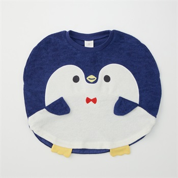 まるっとTシャツ パイル地 ペンギン ベビー(ネイビー-80cm)
