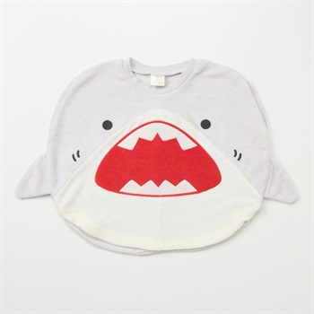 まるっとTシャツ パイル地 ホホジロザメ ベビー(ライトグレー-80cm)
