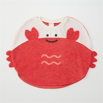 まるっとTシャツ パイル地 かに ベビー(レッド-80cm)