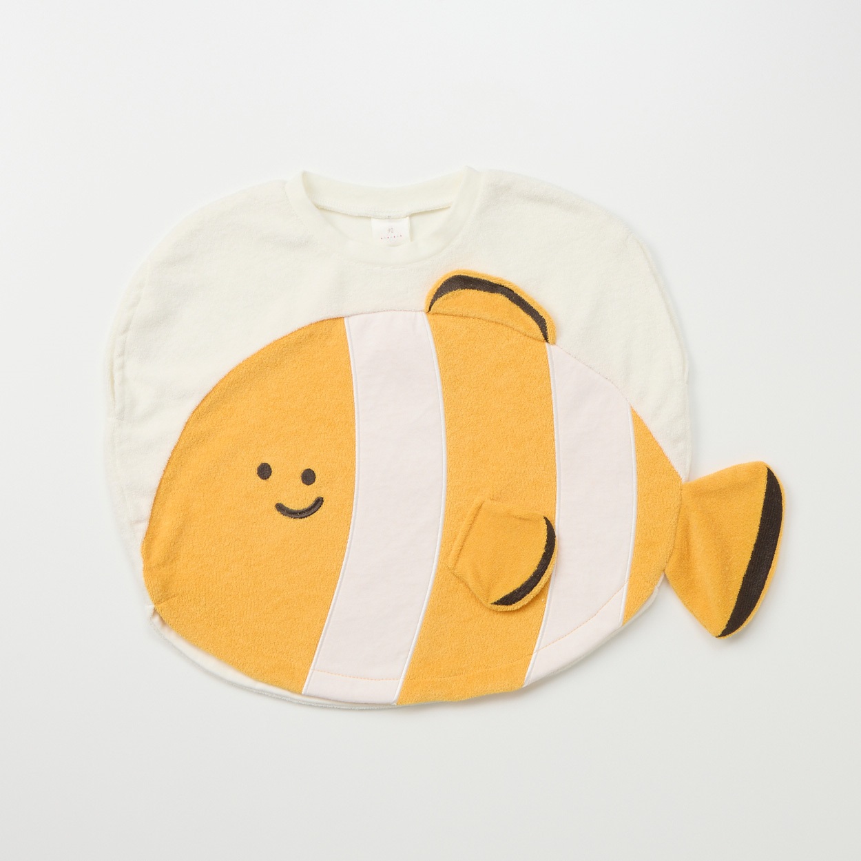 まるっとTシャツ パイル地 クマノミ ベビー(オレンジ-80cm)