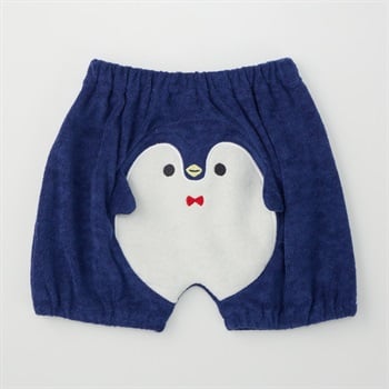 おしりまちパンツ パイル地 ペンギン ベビー(ネイビー-80cm)