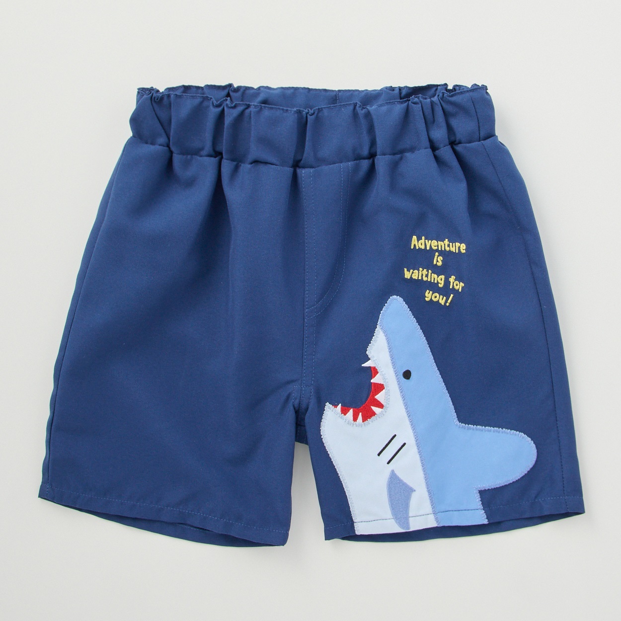 サメワッペン スイムパンツ ベビー 水着(ネイビー-100cm)