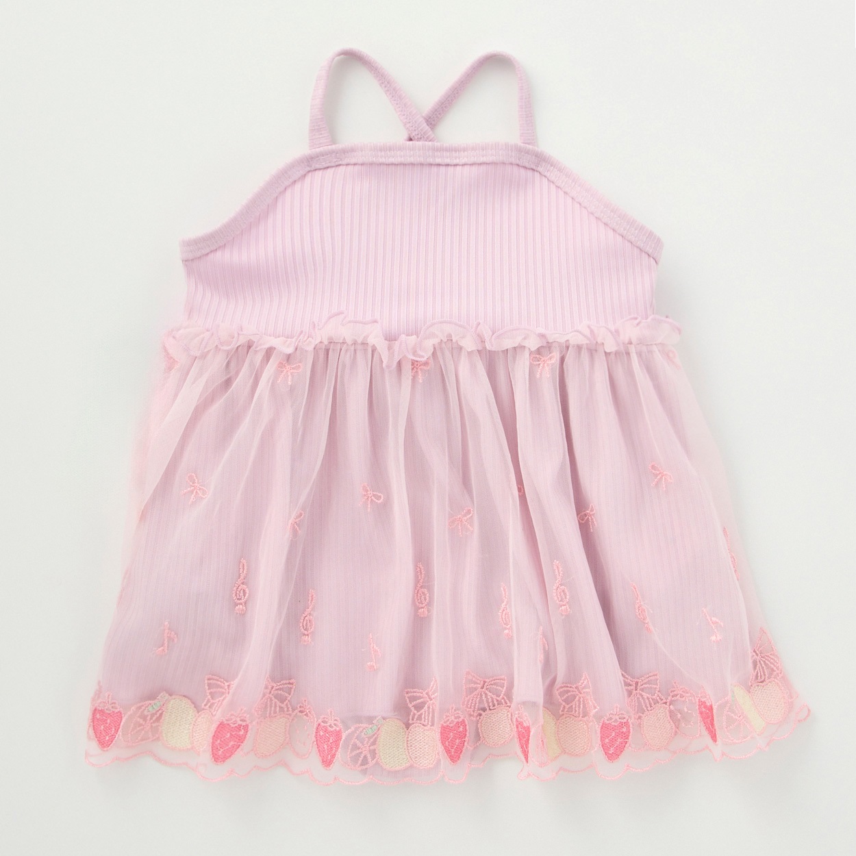 CandyStripper☆ハーネス付ベビーピンクチュールワンピース♡新品タグ付 Candy Stripper（キャンディストリッパー）の「FASCINATION TULLE