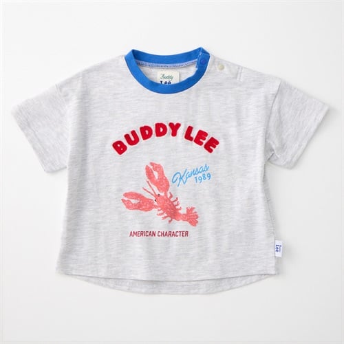 Buddy Lee ザリガニプリント 天竺 半袖Tシャツ ベビー キッズ