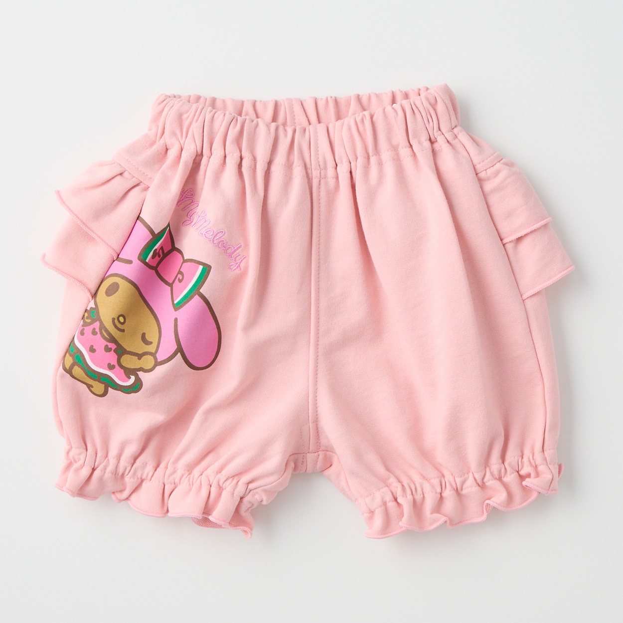 サンリオキャラクター ミニ裏毛 かぼちゃ風パンツ ベビー(マイメロディ(ピンク)-90cm)