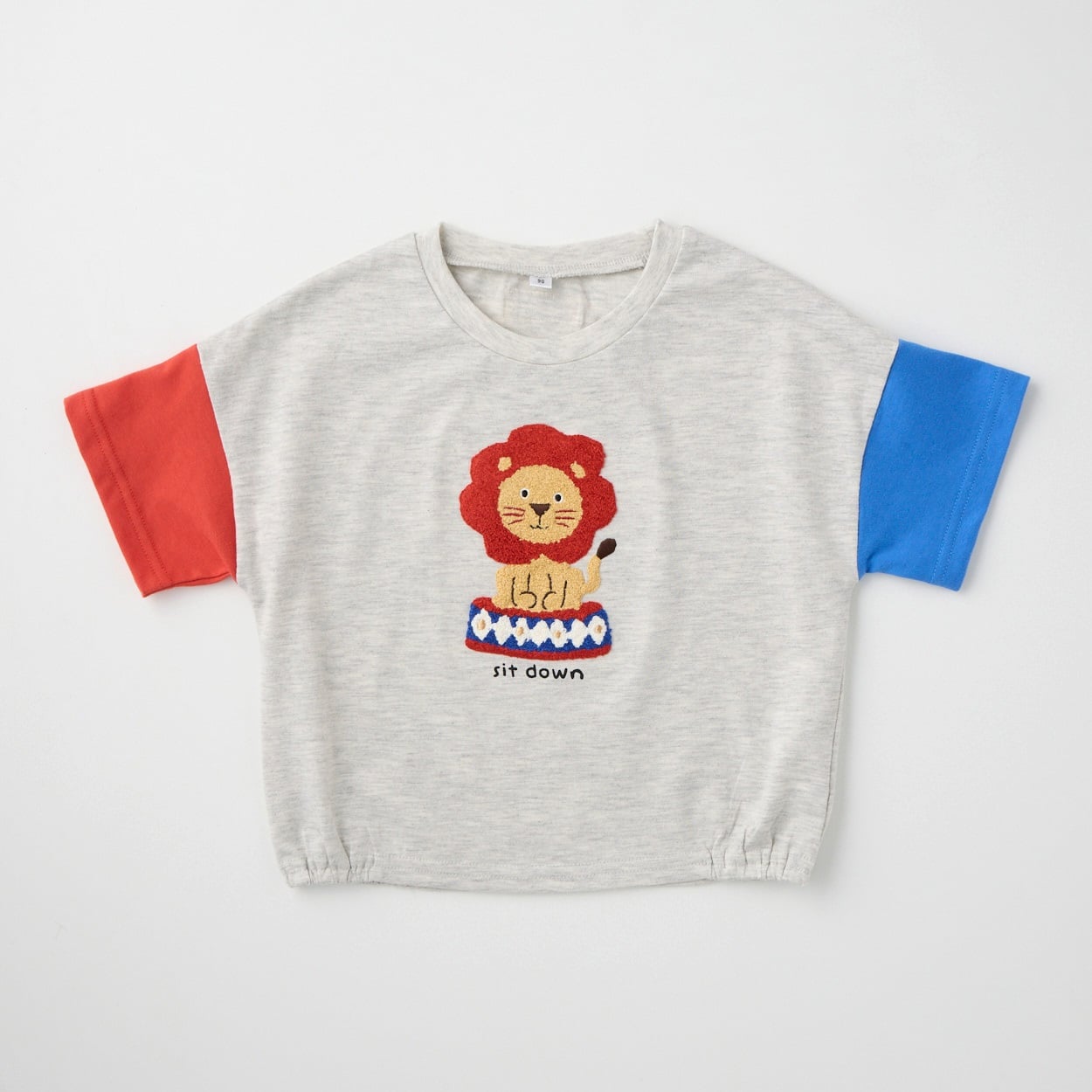 アニマル柄 サガラ刺しゅう 天竺 半袖Tシャツ ベビー | イオンスタイル
