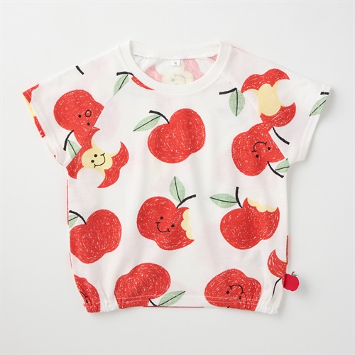 フルーツ総柄 天竺 半袖Tシャツ ベビー