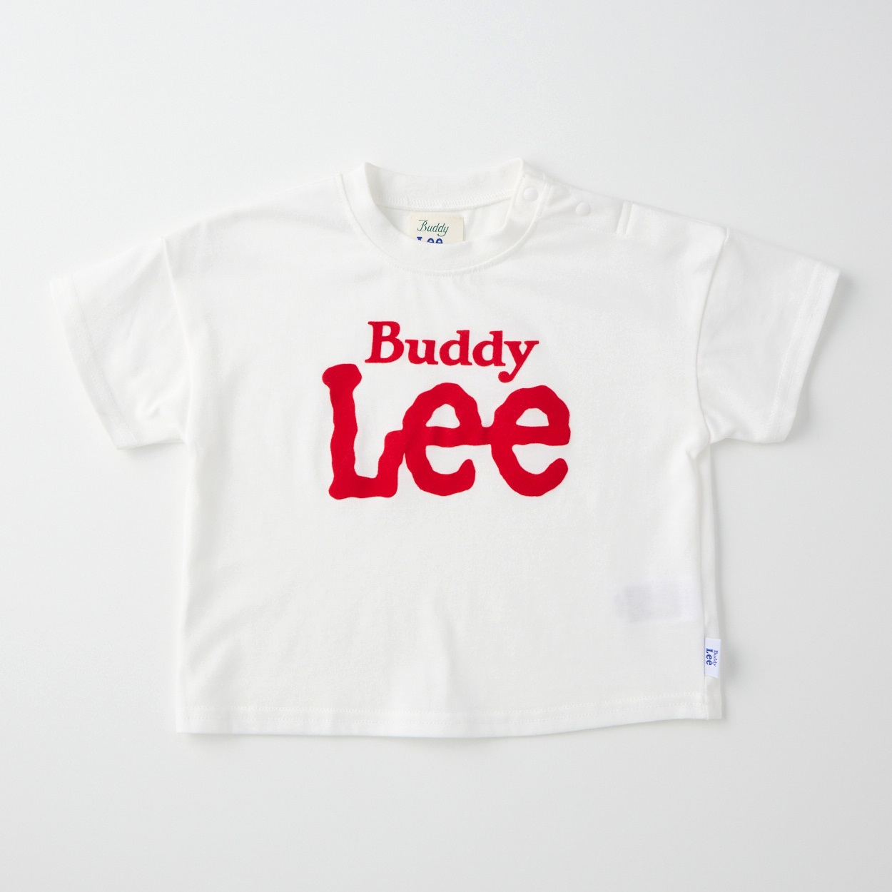 Buddy Lee ロゴプリント 天竺 半袖Tシャツ ベビー キッズ(オフホワイト-100cm)