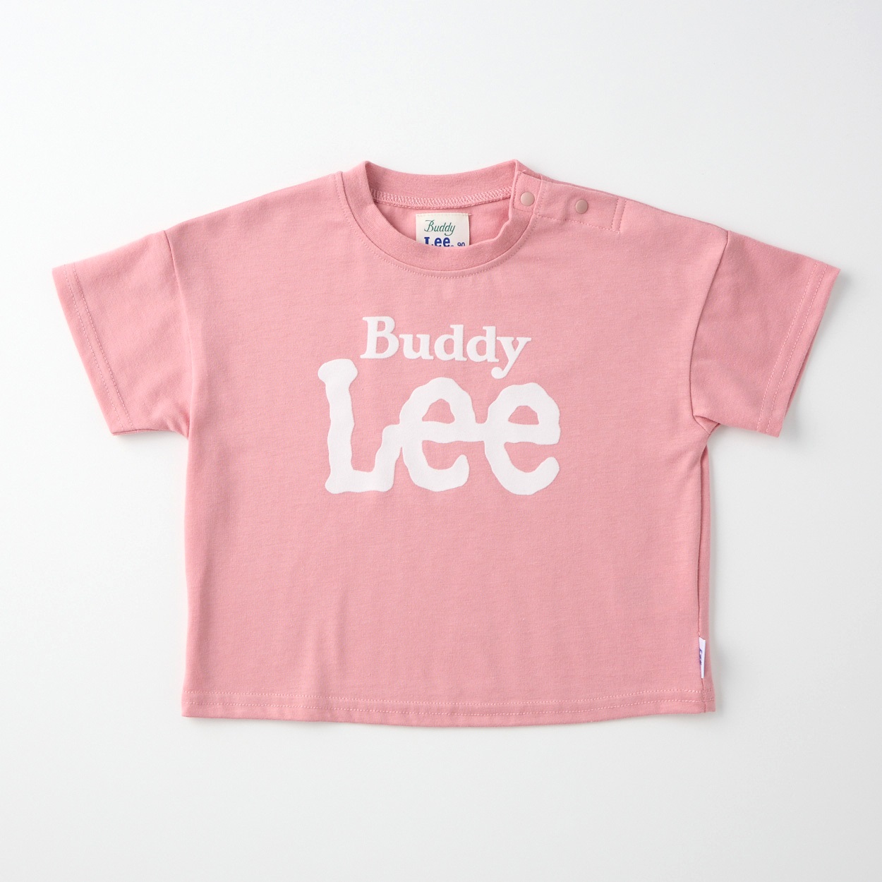 Buddy Lee ロゴプリント 天竺 半袖Tシャツ ベビー キッズ(ピンク-100cm)