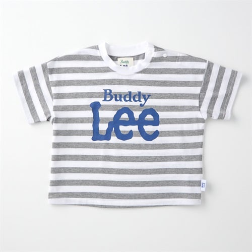 Buddy Lee ボーダー柄 ロゴプリント 天竺 半袖Tシャツ ベビー キッズ