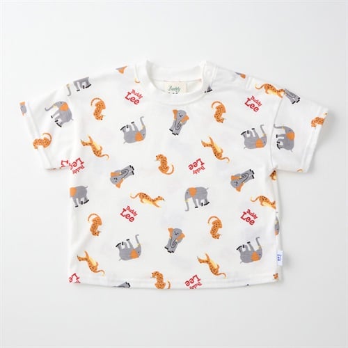 Buddy Lee アニマル総柄プリント 天竺 半袖Tシャツ ベビー キッズ