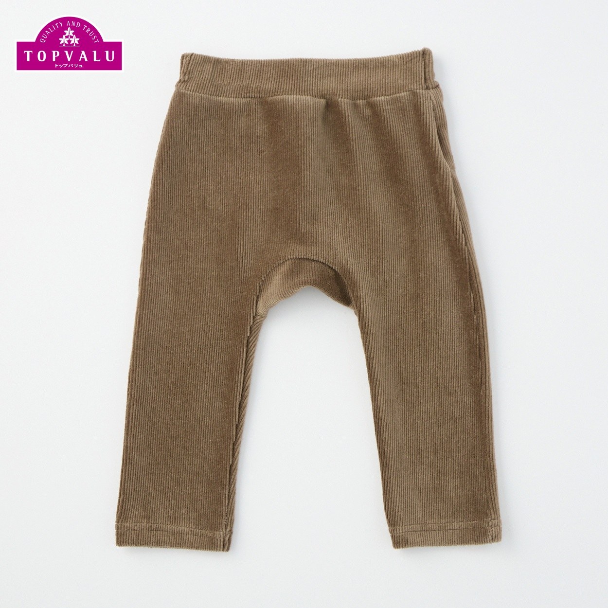ニットコール おしりまちパンツ ベビー トップバリュ(ブラウン-100cm)