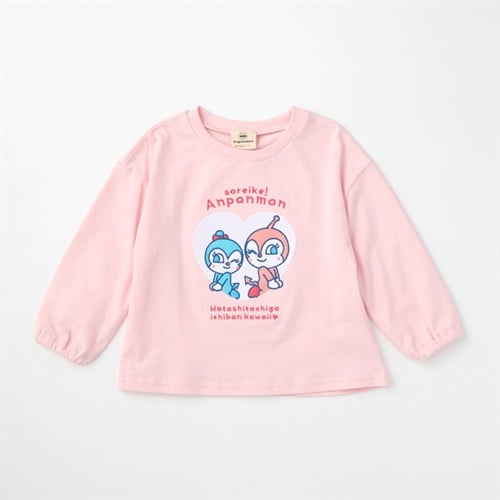 ドキンちゃん&コキンちゃん 刺しゅう 天竺 長袖Tシャツ ベビー