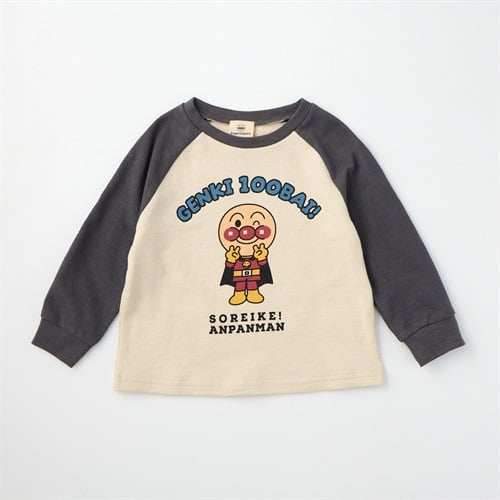 アンパンマン ランダムプリント ラグラン長袖Tシャツ ベビー