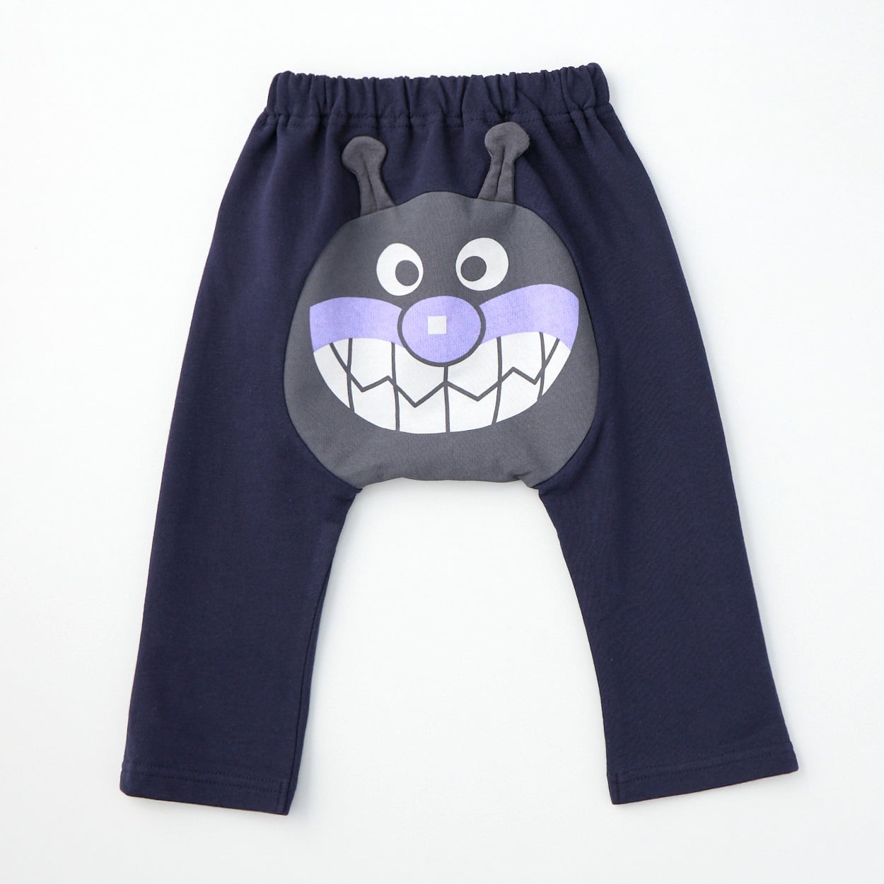 アンパンマン おしりアップリケ ミニ裏毛 モンキーパンツ ベビー(ばいきんまん-95cm)