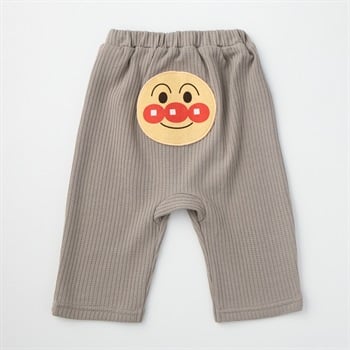 アンパンマン ワッフル おしりアップリケ 7分丈パンツ ベビー(アンパンマン (グレー)-90cm)