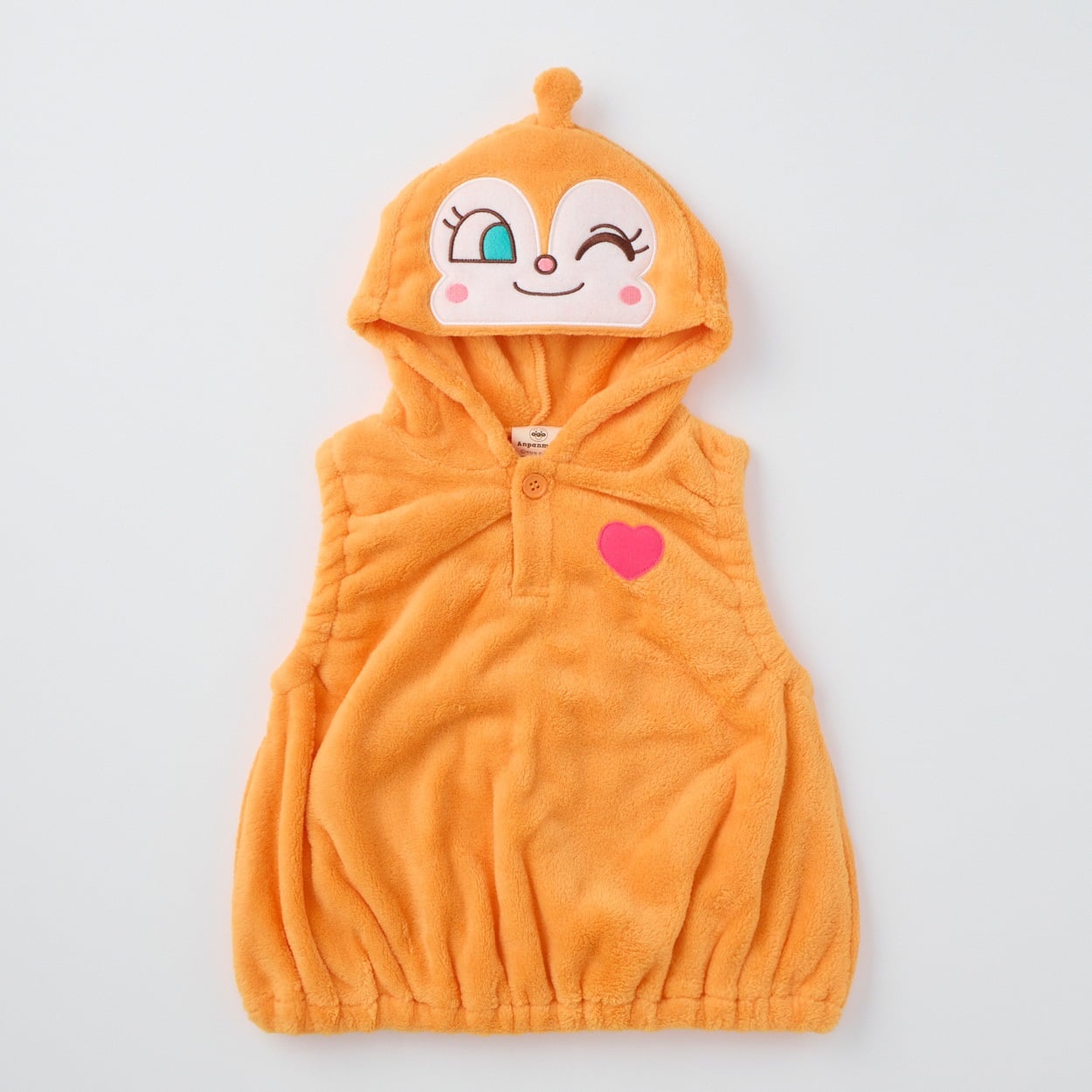 アンパンマン フリース なりきりベスト ベビー(ドキンちゃん(オレンジ)-100cm)