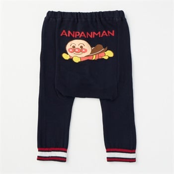 アンパンマン 裾リブボーダー ニットパンツ ベビー(ネイビー-90cm)