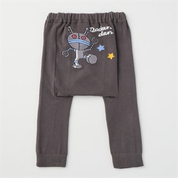 アンパンマン 裾ワンポイント ニットパンツ ベビー(だだんだん2号(チャコールグレー)-90cm)