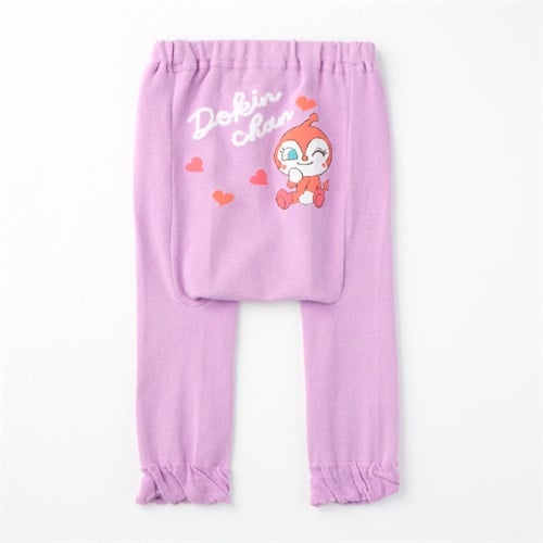アンパンマン 裾ワンポイント ニットパンツ ベビー(ドキンちゃん(パープル)-90cm)