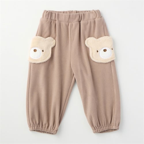 doudou bear もちもちくまポケット スエットパンツ ベビー(モカ-80cm)